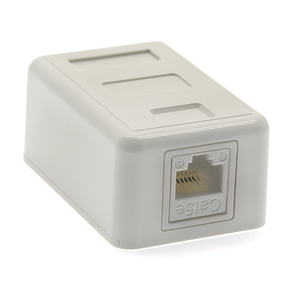 CAT5E 1-Port Surfacemount Box w/keystone Jack CAT5E 1-Port Surfacemount Box w/keystone Jack